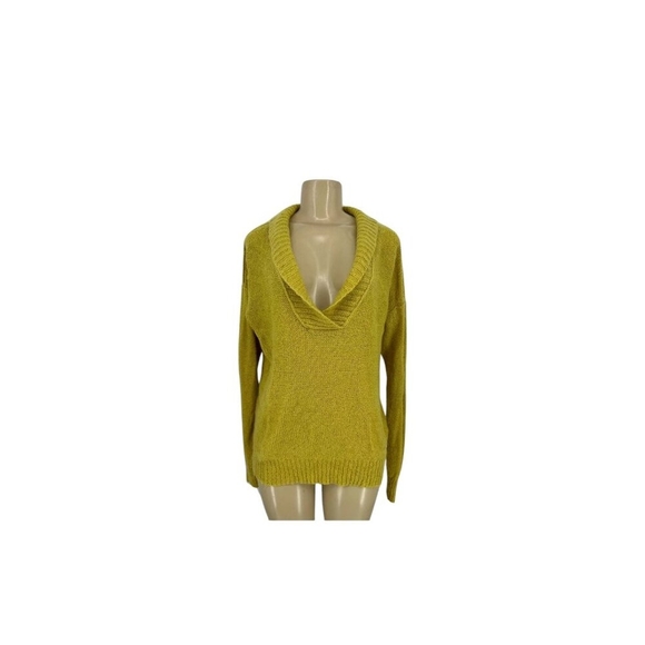 J Crew Women's Medium Shawl Collar Pullover Sweater Mohair Y2K Preppy Grunge - Picture 2 of 12